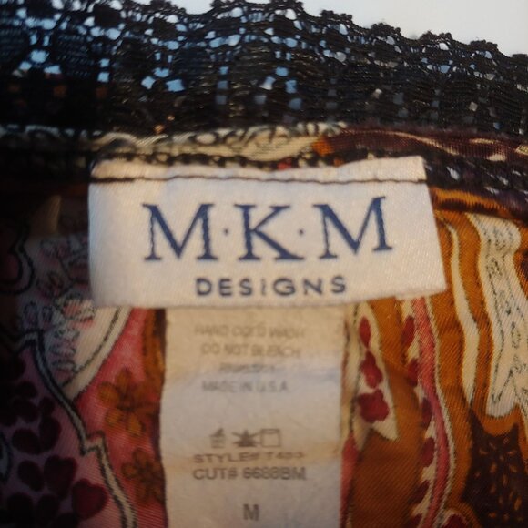 MKM Designs Vintage Babydoll Empire Waist Whimsygoth Fairy Moody Boho Top M Y2k - Picture 14 of 14